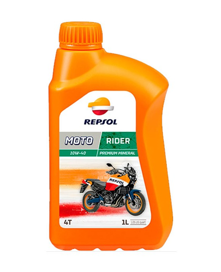 ACEITE REPSOL MOTO RIDER 4T 10W40 1L.